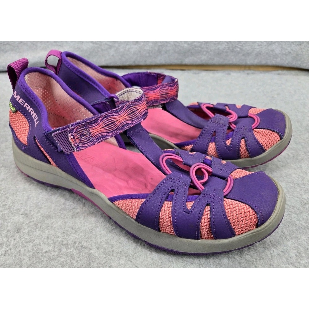 Merrell Hydro Monarch 2.0‎ Water Shoes Leather Coral Pink Hook And Loop 7 W